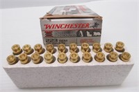 (20) Rounds of Winchester 223 Rem 55 grain JSP