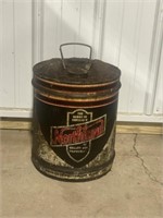 Metal Northland Oil can