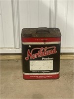 Metal Northland Oil can