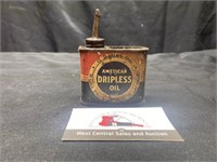 Metal American Dripless Oil Can