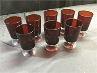 Luminarc ruby red 5” goblets, France