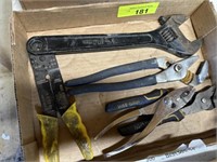 Pliers and crescent wrenches