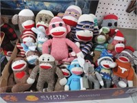 BOX OF SOCK MONKEYS