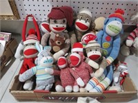 BOX OF SOCK MONKEYS