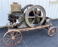 1 1/2 - 2 hp York Flinchbaugh Engine, on cart