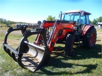 2008 Kubota M108S Tractor, MFWD, FEL, 3pt Hitch