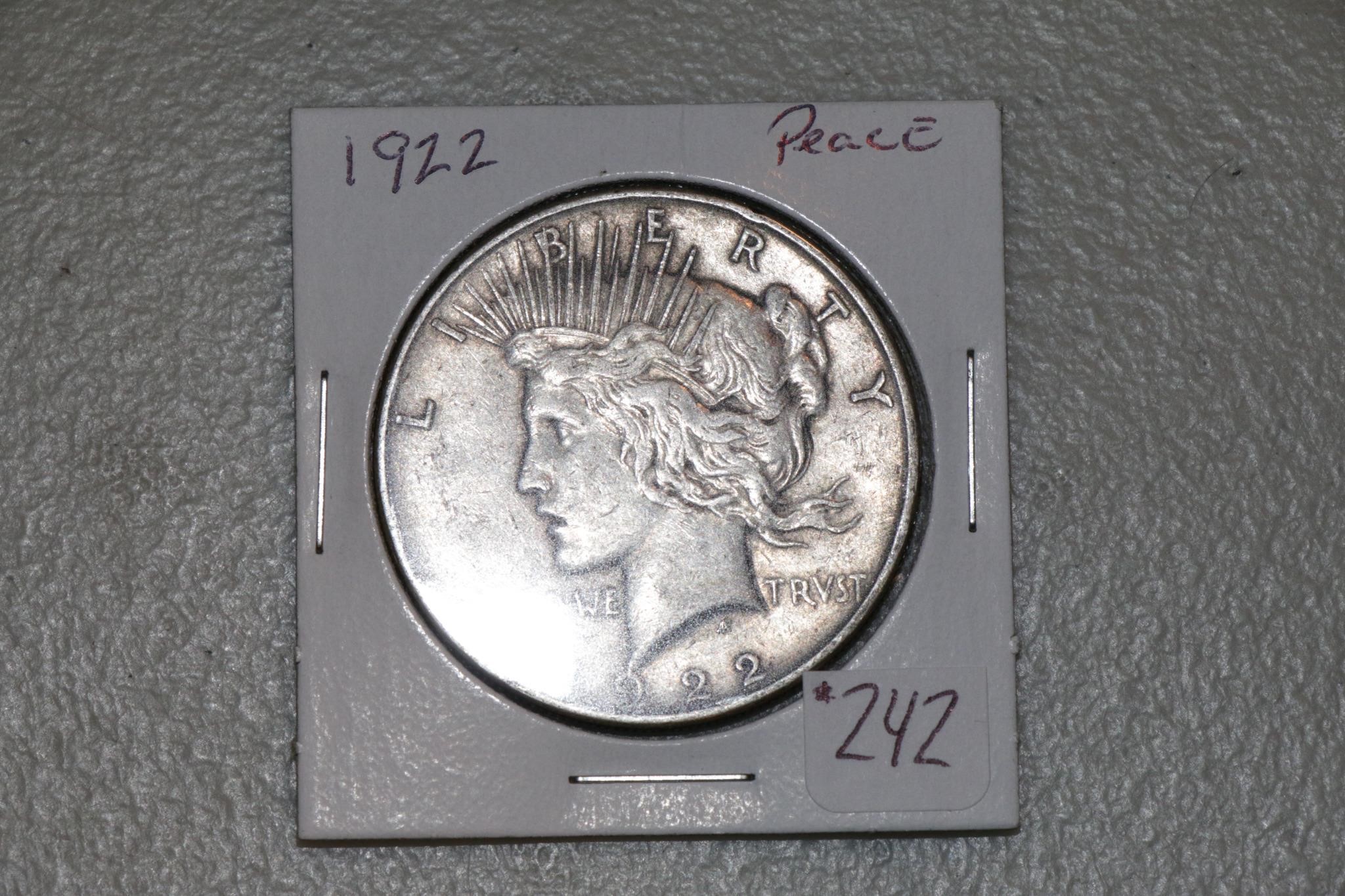 1922 Peace Dollar