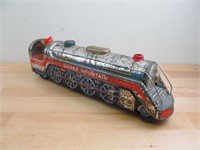 Vintage SIlver Mountain Toy Train Battery Op