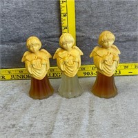 Vintage Avon Angel Song w/Lyre Set of 3