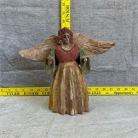 Vintage Wood Carved Angel