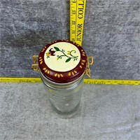 Vintage Jar W/Decorative lid