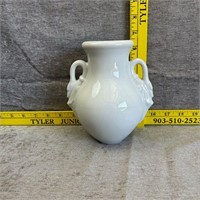 Vintage Decorative White Swan Handle Vase