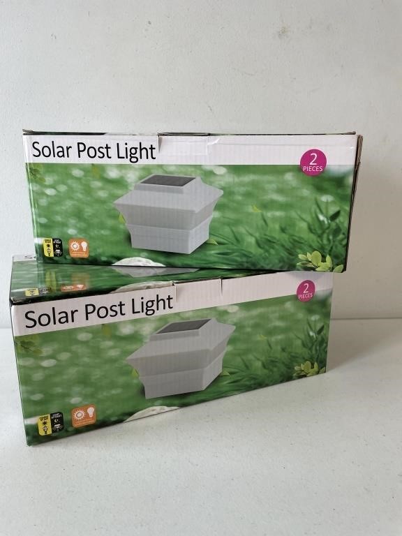 Solar Post Lights Lot of 4 - NEW