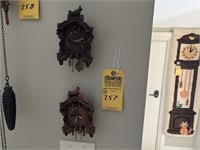 CUCKOO CLOCKS - KEEBLER - WOOD - 6x4x2