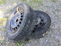 General M&S Tires & Rims - 195/60 R15 - Lot of 2