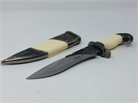 eagle head dagger / sheath, white handle