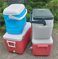 Four Gently Used Coolers