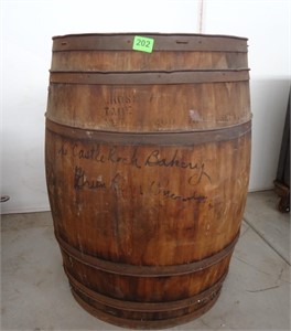 Vintage Wood barrel  29"x 22"