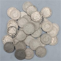 (40) 1905 Liberty V Nickels
