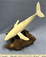 Humpback whale cast on a faux bone base    (3)