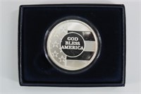 God Bless America 1 Troy Oz Silver Coin