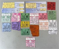 17pc 1960s-80s Mixed Ticket Stubs w/ Willie Nelson