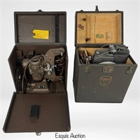 Two Antique 8mm Movie Projectors