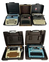 Five Wintage Typewriters- Royal & Smith Corona