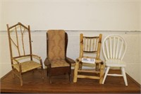 4 Doll Chairs