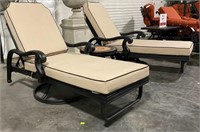 Astoria Outdoor Swivel Chaise Lounge Set Of 3