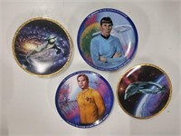 4 Star Trek Collector Plates