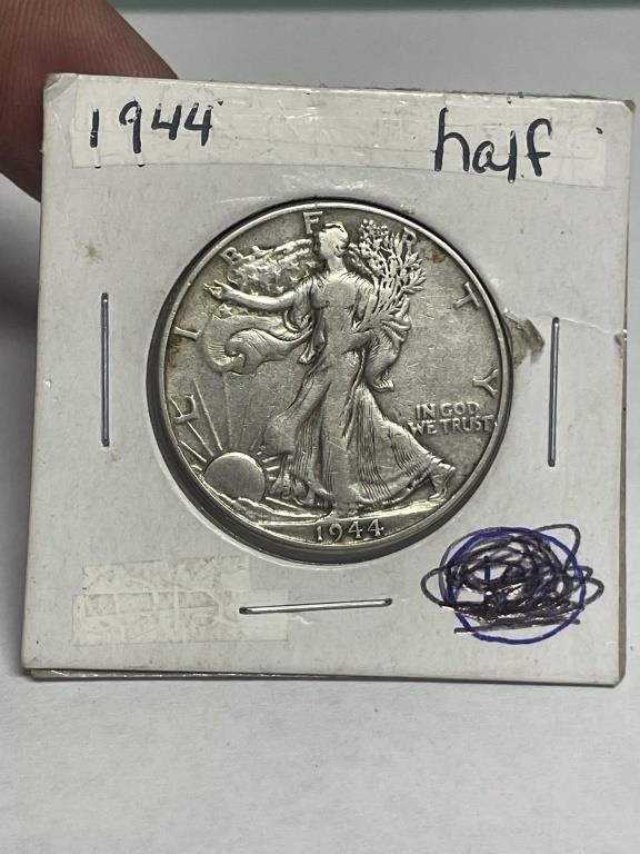 1944 walking liberty half dollar