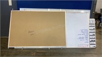 Dry Erase Boards and Cork Board