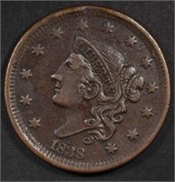 1838 LARGE CENT, XF