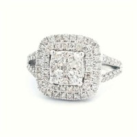 9ct W/G Diamond 0.95ct ring