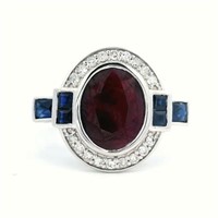 14ct W/G Ruby 2.55ct ring