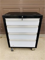 4 Drawer Tool Chest with Key on Wheels