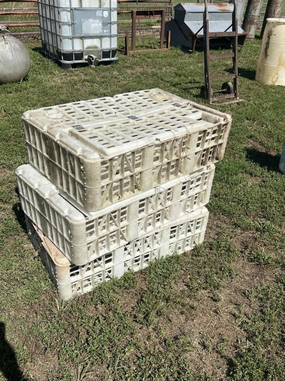 3 CHICKEN CRATES