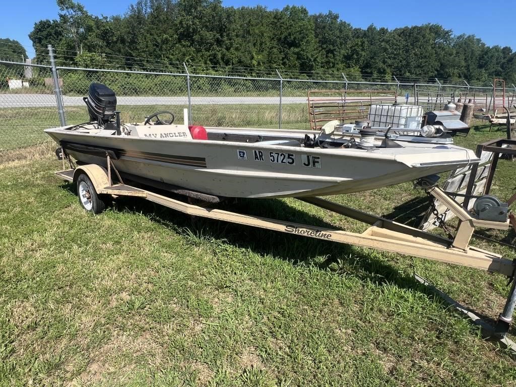 16' MV ANGLER BOAT W 50HP MERCURY MOTOR BILL OF