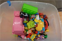 Assorted toy bin lot