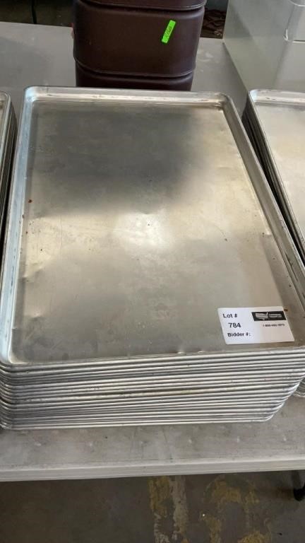 1 LOT 20 FULL SIZE COOKING/BAKING PANS SHEET.