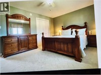Queen Size Bed & Mattress and Dresser and mirror