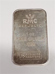 RMC Republic 1 oz Fine Silver Art Bar