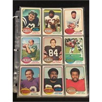 (121) 1976 Topps Football Cards With Stars