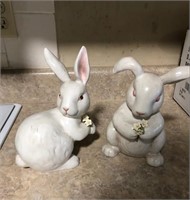 Pair of rabbits- one is Dept 56