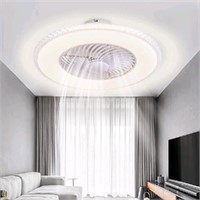24inches Modern Crystal Ceiling Fan Light, 5 Blade