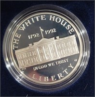 1992 Proof Silver Dollar White House 200th