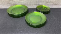Lot Of Green Plates