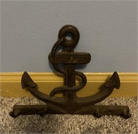 Metal 4 Prong Anchor Wall Hanging