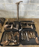 Antique Iron Cobbler Shoe Molds.